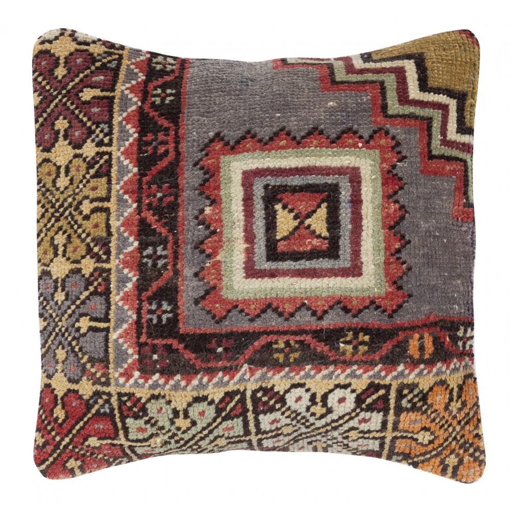 Vintage Wool Cushion Cover. Handknotted Rug Pillow. Ethnic Home Decor. Turkish Throw Pillow Vintage Wool Cushion Cover. Handknotted Rug Pillow. Ethnic Home Decor. Turkish Throw Pillow