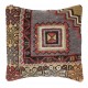 Vintage Wool Cushion Cover. Handknotted Rug Pillow. Ethnic Home Decor. Turkish Throw Pillow Vintage Wool Cushion Cover. Handknotted Rug Pillow. Ethnic Home Decor. Turkish Throw Pillow