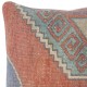 Handknotted Turkish Wool Cushion Cover. Rug Throw Pillow. Home Gift. Vintage Toss Pillow