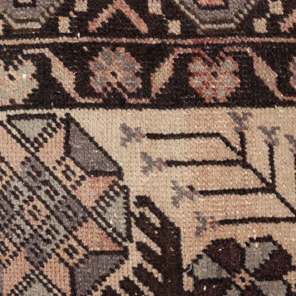 Rustic Handmade Wool Cushion Cover. Vintage Turkish Rug Pillow