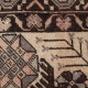 Rustic Handmade Wool Cushion Cover. Vintage Turkish Rug Pillow