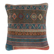 Handmade Turkish Wool Cushion Cover. Handmade Rug Pillow. Rustic Throw Pillow