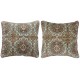 SET OF 2 - Turkish Rug Throw Pillowcases. Handmade Wool Cushion Covers. Vintage Toss Pillow Covers SET OF 2 - Turkish Rug Throw Pillowcases. Handmade Wool Cushion Covers. Vintage Toss Pillow Covers