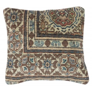 Vintage Handmade Rug Cushion Cover. Turkish Wool Pillowcase. Decorative Throw Pillow Cover. Accent Pillow Cover