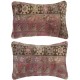 SET OF 2 - Vintage Turkish Wool Cushion Covers. Handmade Rug Pillowcases. Farmhouse Decor Throw Pillow Covers SET OF 2 - Vintage Turkish Wool Cushion Covers. Handmade Rug Pillowcases. Farmhouse Decor Throw Pillow Covers