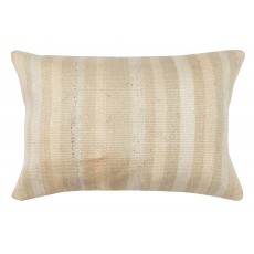 Natural Hemp Cushion Cover. Vintage Kilim Pillowcase. Turkish Accent Pillow Cover. Handwoven Lace Pillow