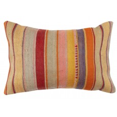 Hand-Woven Kilim Cushion Cover. Vintage Pillowcase. Turkish Lace Pillow. Traditional Accent Pillow