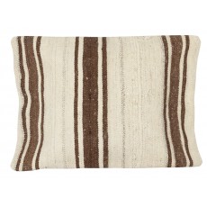Hand-Woven Kilim Cushion Cover. Vintage Hemp Pillowcase. Turkish Lace Pillow. Traditional Accent Pillow