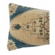 Vintage Rug Pillowcase. Handknotted Wool Rug Cushion Cover. Turkish Toss Pillow Vintage Rug Pillowcase. Handknotted Wool Rug Cushion Cover. Turkish Toss Pillow