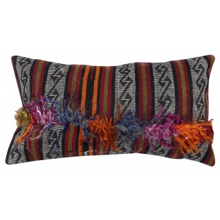 Vintage Kilim Cushion Cover. Handwoven Pillowcase. Turkish Accent Pillow. Handmade Throw Pillow Cover