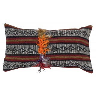Vintage Kilim Cushion Cover. Handwoven Pillowcase. Turkish Accent Pillow. Handmade Throw Pillow Cover