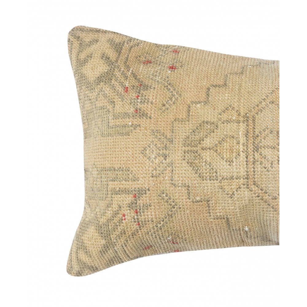 Vintage Rug Pillowcase. Handknotted Wool Rug Cushion Cover. Turkish Toss Pillow Cover Vintage Rug Pillowcase. Handknotted Wool Rug Cushion Cover. Turkish Toss Pillow Cover