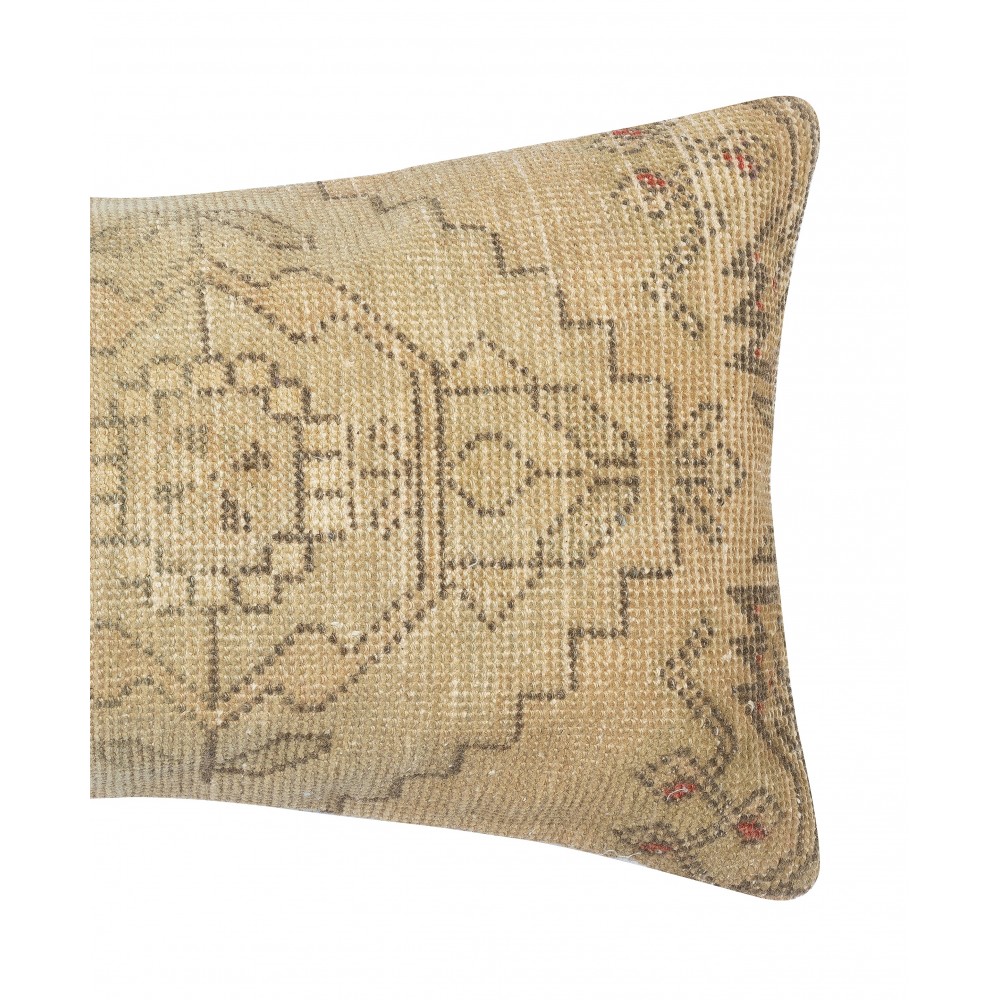 Vintage Rug Pillowcase. Handknotted Wool Rug Cushion Cover. Turkish Toss Pillow Cover Vintage Rug Pillowcase. Handknotted Wool Rug Cushion Cover. Turkish Toss Pillow Cover