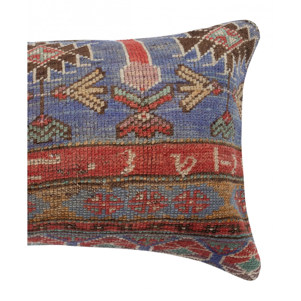 Vintage Rug Pillowcase. Handknotted Wool Rug Cushion Cover. Turkish Toss Pillow Cover Vintage Rug Pillowcase. Handknotted Wool Rug Cushion Cover. Turkish Toss Pillow Cover