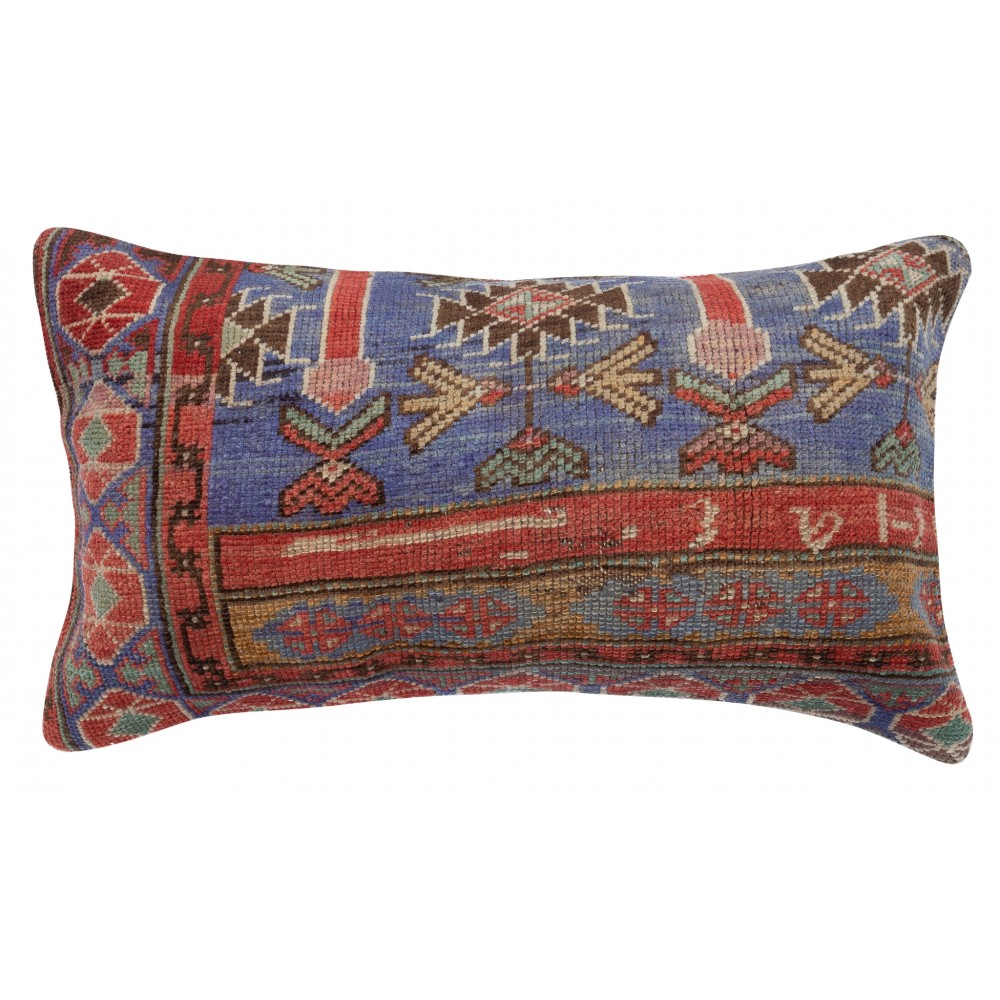 Vintage Rug Pillowcase. Handknotted Wool Rug Cushion Cover. Turkish Toss Pillow Cover Vintage Rug Pillowcase. Handknotted Wool Rug Cushion Cover. Turkish Toss Pillow Cover