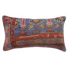 Vintage Rug Pillowcase. Handknotted Wool Rug Cushion Cover. Turkish Toss Pillow Cover