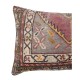 Hand-knotted Wool Rug Cushion Cover. Vintage Throw Pillow. Home Gift. Turkish Accent Pillow Cover