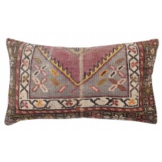 Hand-knotted Wool Rug Cushion Cover. Vintage Throw Pillow. Home Gift. Turkish Accent Pillow Cover