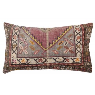 Hand-knotted Wool Rug Cushion Cover. Vintage Throw Pillow. Home Gift. Turkish Accent Pillow Cover