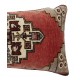Hand-knotted Wool Rug Cushion Cover. Vintage Throw Pillow. Home Gift. Turkish Accent Pillow Cover