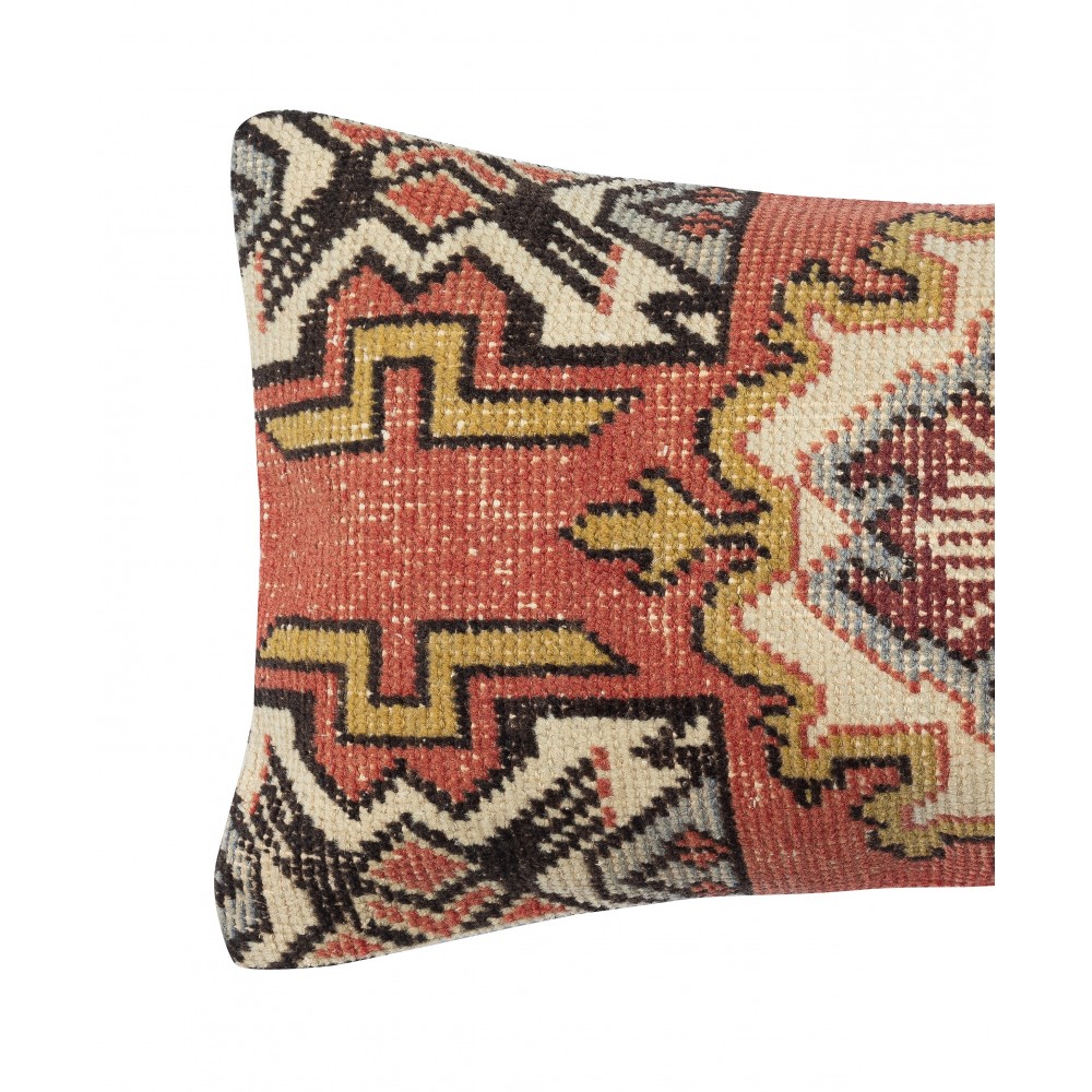 Hand-knotted Rug Cushion Cover. Vintage Wool Throw Pillow. Home Gift. Turkish Accent Pillow Cover Hand-knotted Rug Cushion Cover. Vintage Wool Throw Pillow. Home Gift. Turkish Accent Pillow Cover