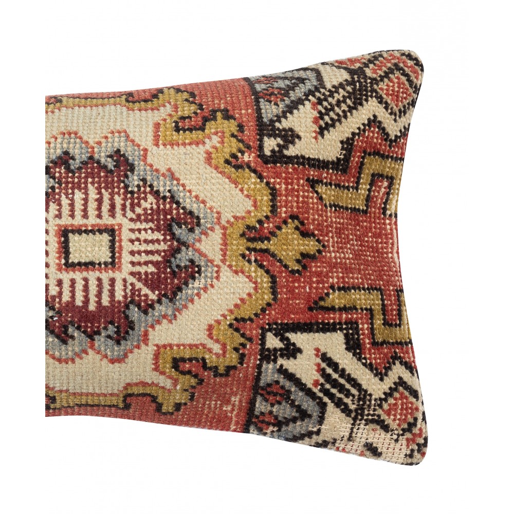 Hand-knotted Rug Cushion Cover. Vintage Wool Throw Pillow. Home Gift. Turkish Accent Pillow Cover Hand-knotted Rug Cushion Cover. Vintage Wool Throw Pillow. Home Gift. Turkish Accent Pillow Cover