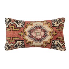 Hand-knotted Rug Cushion Cover. Vintage Wool Throw Pillow. Home Gift. Turkish Accent Pillow Cover