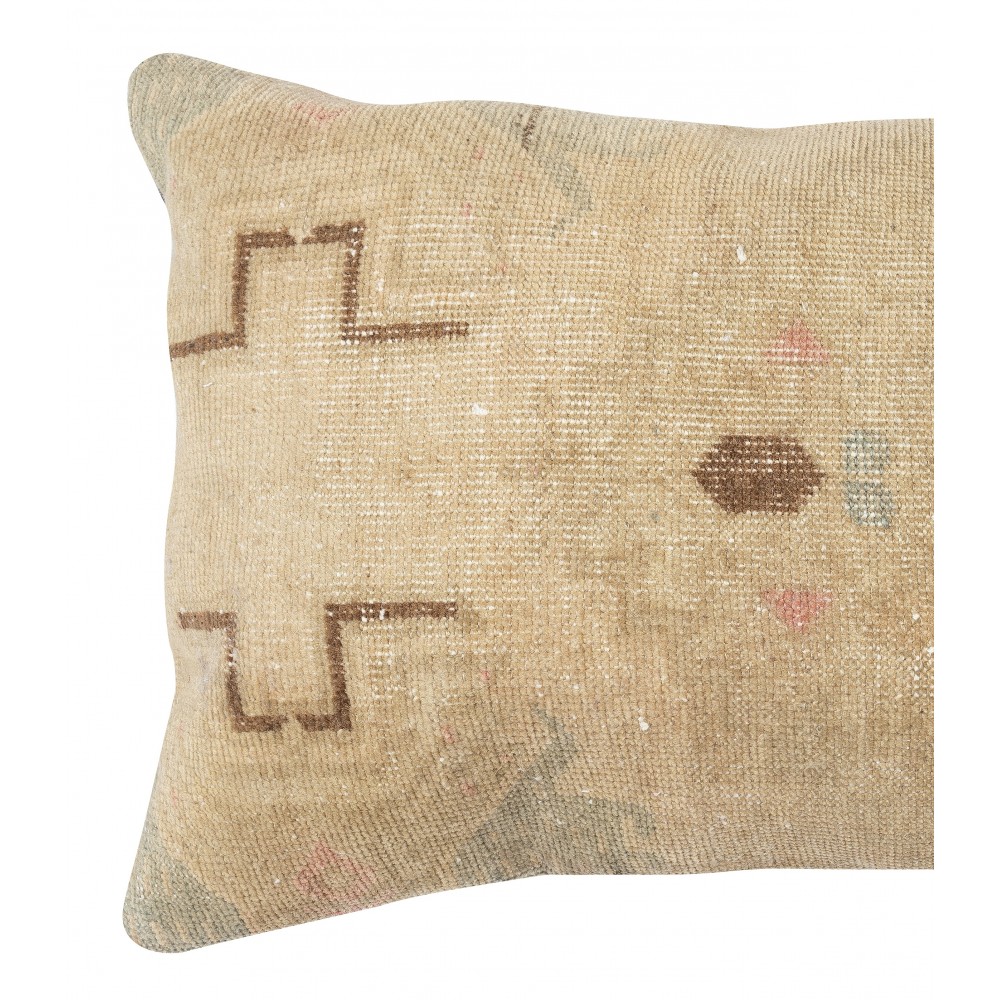 Traditional Wool Cushion Cover. Handmade Rug Pillow. Vintage Throw Pillow. Turkish Accent Pillow