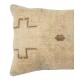 Traditional Wool Cushion Cover. Handmade Rug Pillow. Vintage Throw Pillow. Turkish Accent Pillow