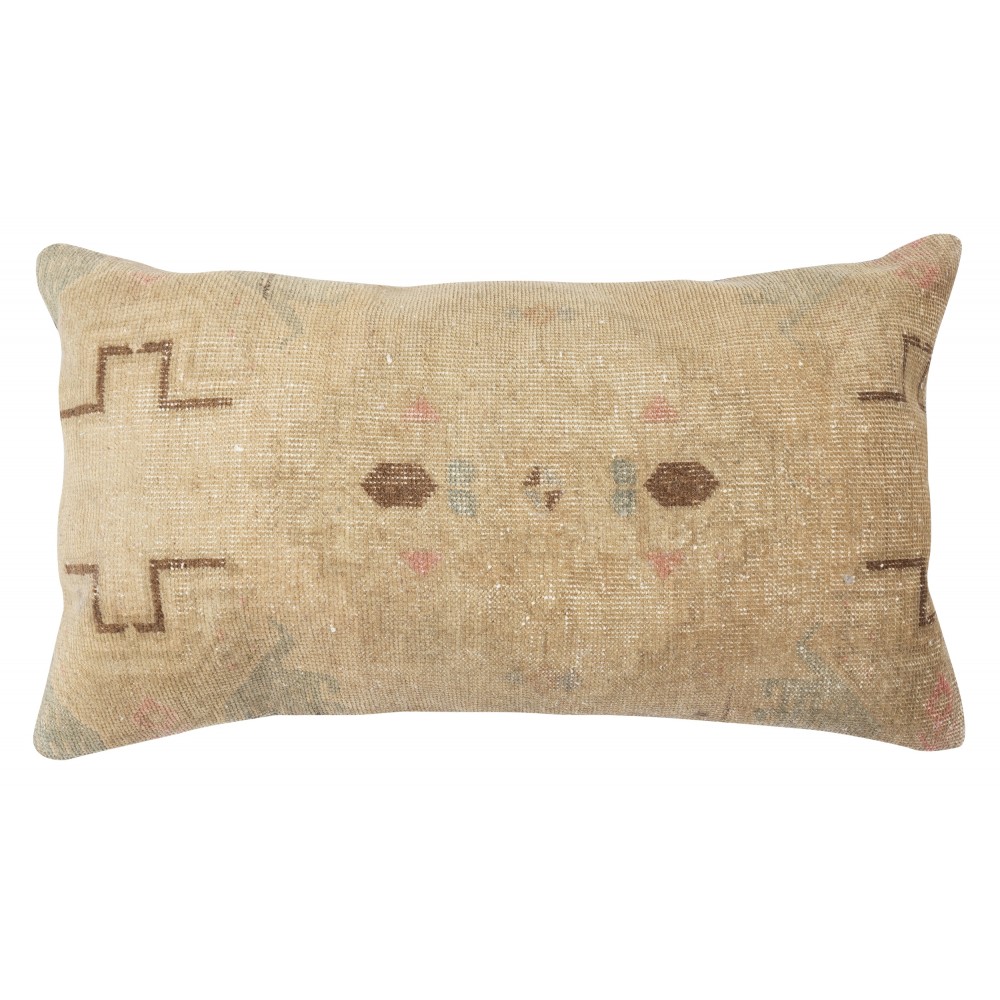 Traditional Wool Cushion Cover. Handmade Rug Pillow. Vintage Throw Pillow. Turkish Accent Pillow