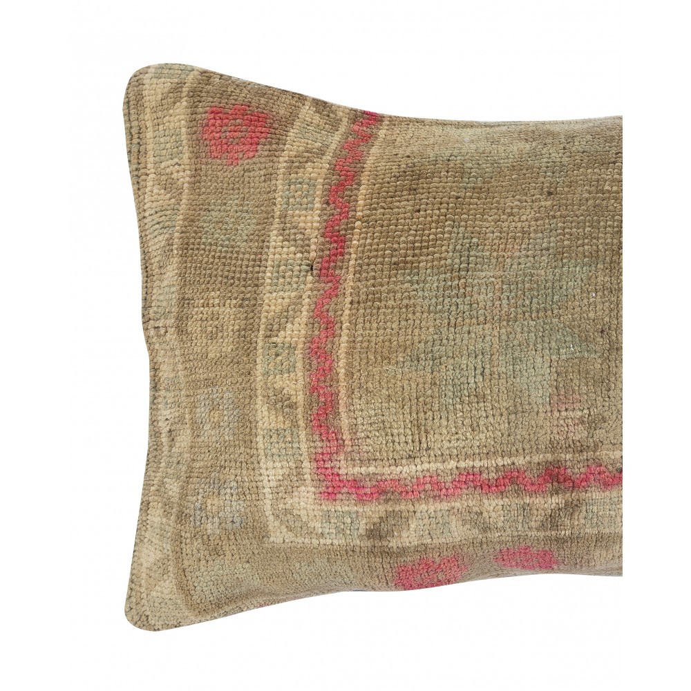 Vintage Turkish Wool Cushion Cover. Handknotted Rug Pillow. Rustic Throw Pillow Vintage Turkish Wool Cushion Cover. Handknotted Rug Pillow. Rustic Throw Pillow