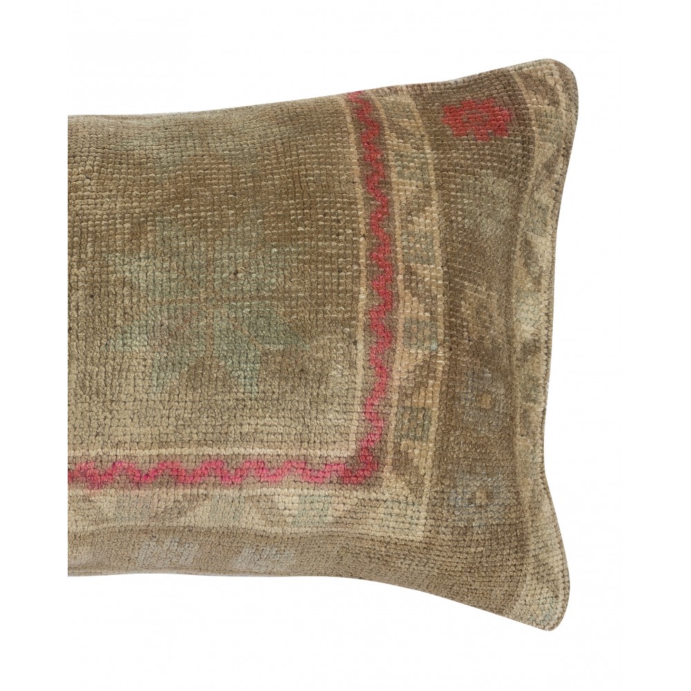 Vintage Turkish Wool Cushion Cover. Handknotted Rug Pillow. Rustic Throw Pillow Vintage Turkish Wool Cushion Cover. Handknotted Rug Pillow. Rustic Throw Pillow