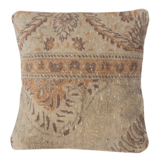 Vintage Handmade Rug Cushion Cover. Turkish Wool Pillowcase. Traditional Throw Pillow Cover