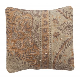 Rustic Turkish Cushion Cover. Handmade Wool Rug Pillow. Bohemian Style Toss Pillow. Vintage Accent Pillow