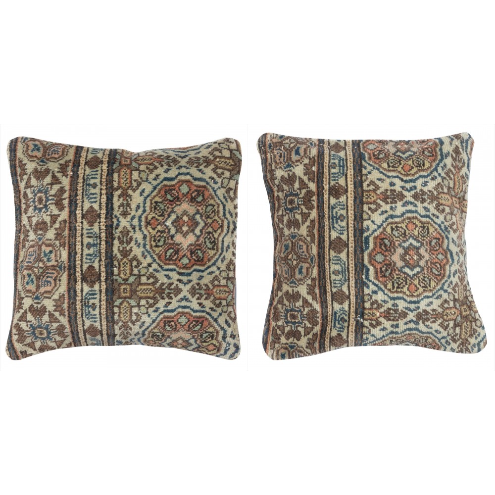 SET OF 2 - Vintage Wool Cushion Covers. Handknotted Rug Pillows. Ethnic Home Decor. Turkish Throw Pillow Covers SET OF 2 - Vintage Wool Cushion Covers. Handknotted Rug Pillows. Ethnic Home Decor. Turkish Throw Pillow Covers