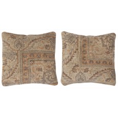 SET OF 2 - Handmade Turkish Wool Rug Cushion Covers. Bohemian Home Decor. Vintage Toss Pillow Covers