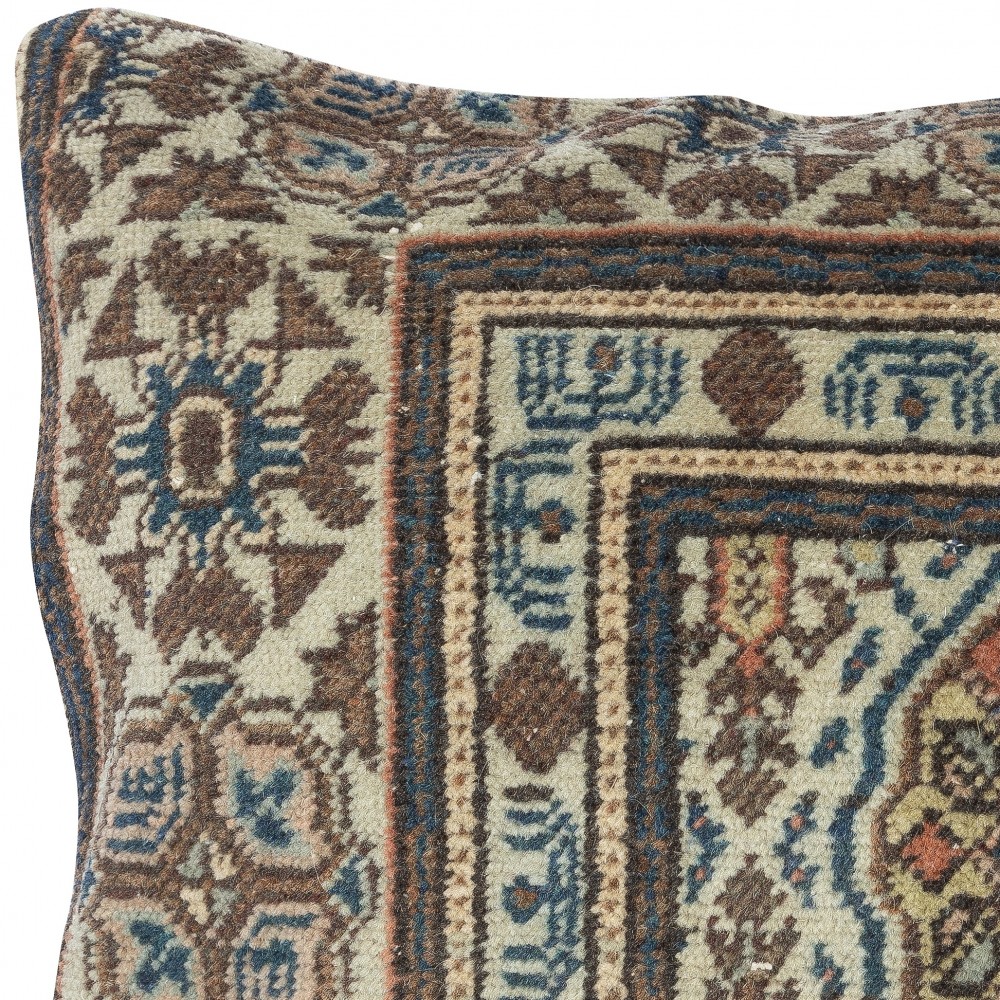 Rustic Handmade Wool Cushion Cover. Vintage Turkish Rug Pillow Rustic Handmade Wool Cushion Cover. Vintage Turkish Rug Pillow
