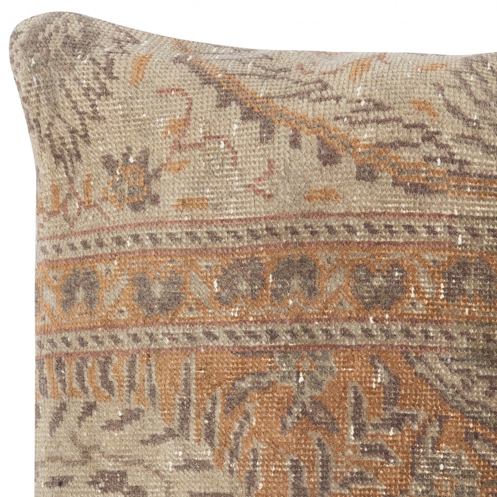 Vintage Turkish Rug Pillow Cover. Boho & Farmhouse Decor. Handmade Cushion Cover Vintage Turkish Rug Pillow Cover. Boho & Farmhouse Decor. Handmade Cushion Cover