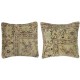 SET OF 2 - Traditional Turkish Wool Cushion Covers. Handmade Rug Pillows. Vintage Throw Pillows SET OF 2 - Traditional Turkish Wool Cushion Covers. Handmade Rug Pillows. Vintage Throw Pillows