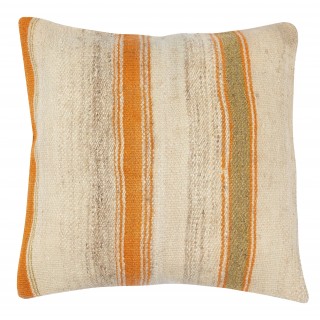 Rustic Kilim Pillowcase. Handmade Cushion Cover. Vintage Accent Pillow. Turkish Throw Pillow Cover