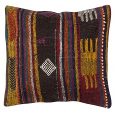 Rustic Kilim Pillowcase. Handmade Cushion Cover. Vintage Accent Pillow. Turkish Throw Pillow Cover