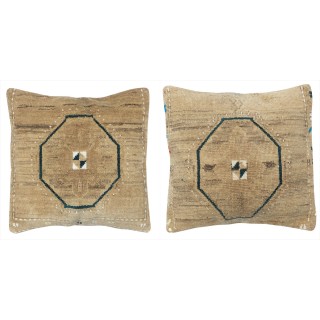 SET OF 2 - Handmade Rug Cushion Covers. Vintage Throw Pillow. Turkish Accent Pillow. A pair of Lace Pillow Covers
