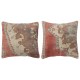 SET OF 2 - Handmade Rug Cushion Covers. Vintage Throw Pillow. Turkish Accent Pillow. A pair of Lace Pillow Covers SET OF 2 - Handmade Rug Cushion Covers. Vintage Throw Pillow. Turkish Accent Pillow. A pair of Lace Pillow Covers