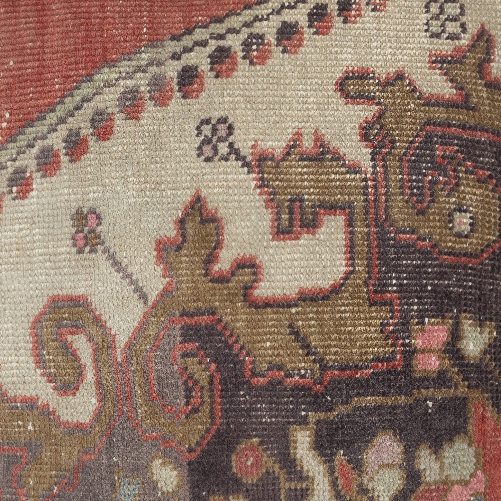 Traditional Wool Cushion Cover. Handmade Rug Pillow. Vintage Throw Pillow. Turkish Accent Pillow