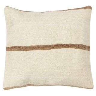 Handwoven Turkish Kilim Cushion Cover. Vintage Accent Pillow. Hemp Throw Pillow Cover