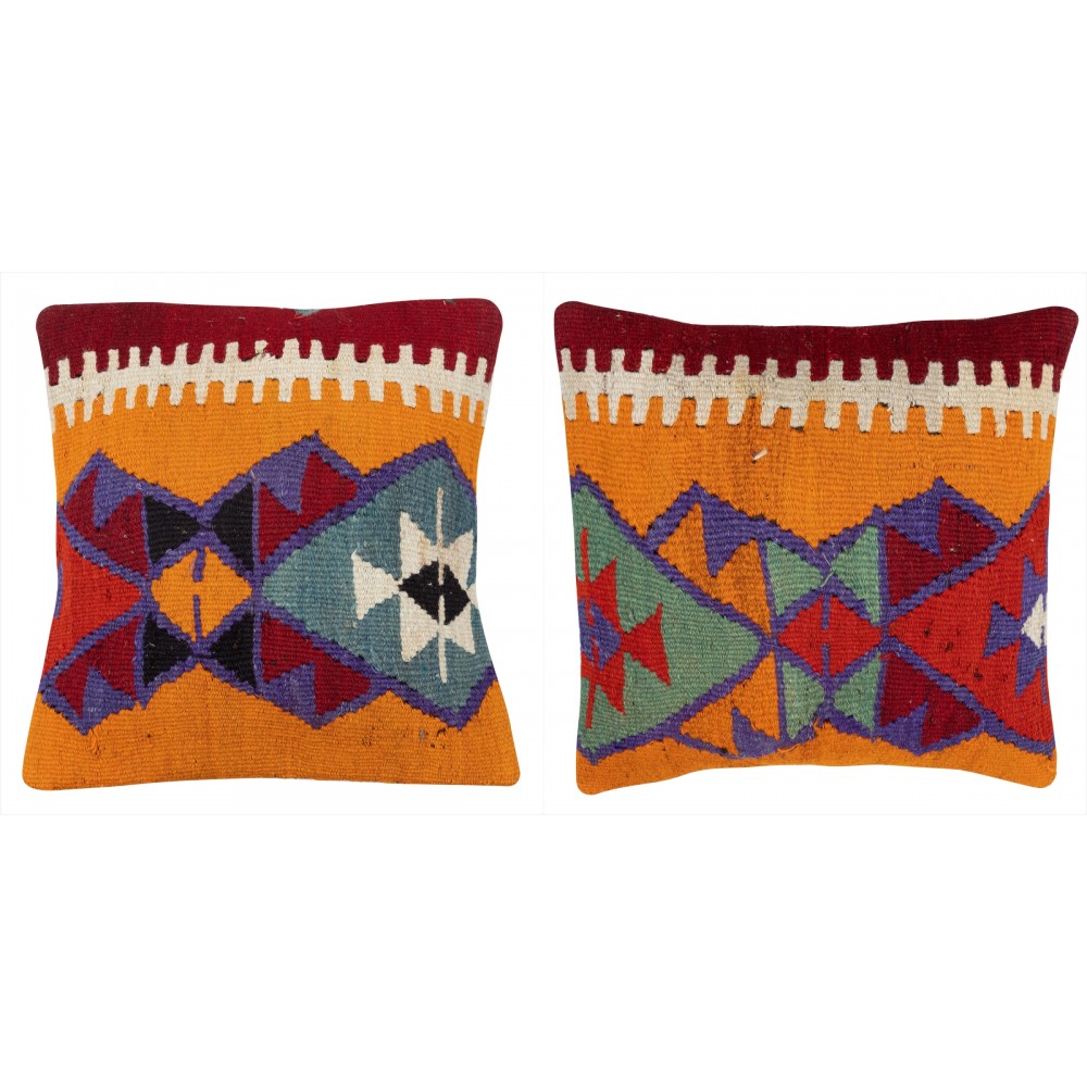 SET OF 2 - Hand-Woven Kilim Cushion Covers. Vintage Throw Pillows. Turkish Accent Pillows. A pair of Lace Pillow Covers SET OF 2 - Hand-Woven Kilim Cushion Covers. Vintage Throw Pillows. Turkish Accent Pillows. A pair of Lace Pillow Covers
