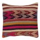 SET OF 2 - Hand-Woven Kilim Cushion Covers. Vintage Throw Pillows. Turkish Accent Pillows. A pair of Lace Pillow Covers