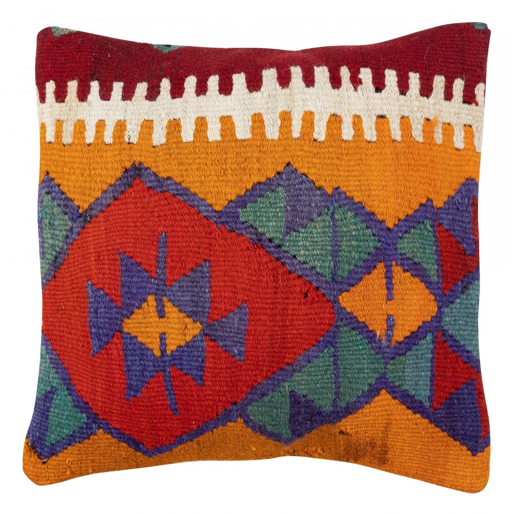 Hand-Woven Kilim Cushion Cover. Turkish Accent Pillow. Vintage Throw Pillow Cover Hand-Woven Kilim Cushion Cover. Turkish Accent Pillow. Vintage Throw Pillow Cover