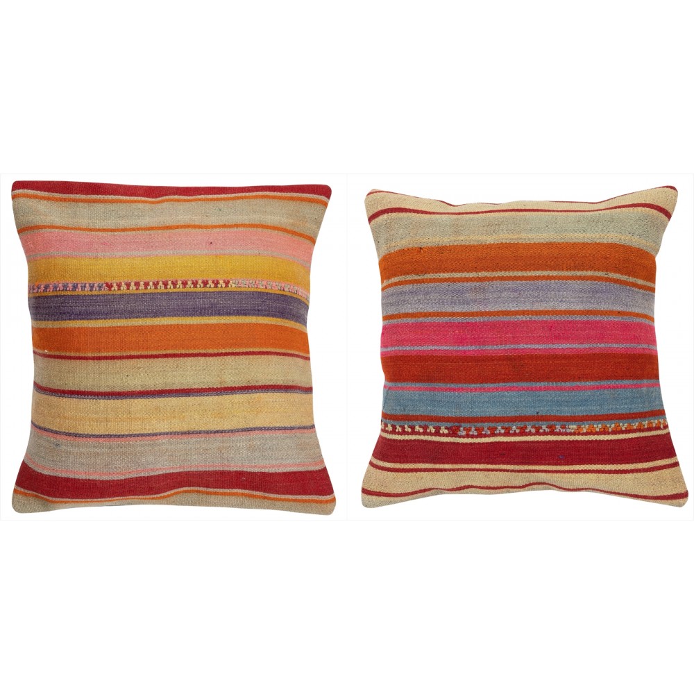 SET OF 2 - Hand-Woven Kilim Cushion Covers. Vintage Throw Pillows. Turkish Accent Pillows. A pair of Lace Pillow Covers SET OF 2 - Hand-Woven Kilim Cushion Covers. Vintage Throw Pillows. Turkish Accent Pillows. A pair of Lace Pillow Covers