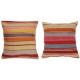 SET OF 2 - Hand-Woven Kilim Cushion Covers. Vintage Throw Pillows. Turkish Accent Pillows. A pair of Lace Pillow Covers SET OF 2 - Hand-Woven Kilim Cushion Covers. Vintage Throw Pillows. Turkish Accent Pillows. A pair of Lace Pillow Covers